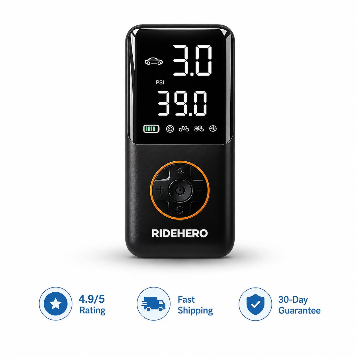 RideHero Portable Tire Inflator
