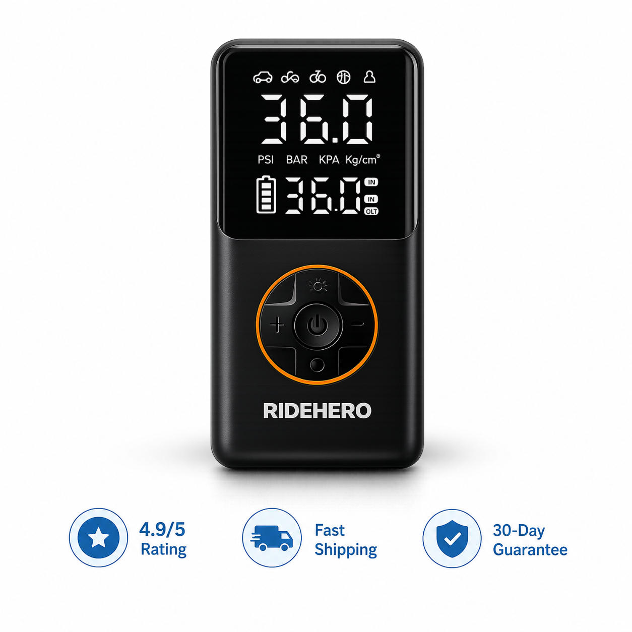 RideHero Portable Tire Inflator