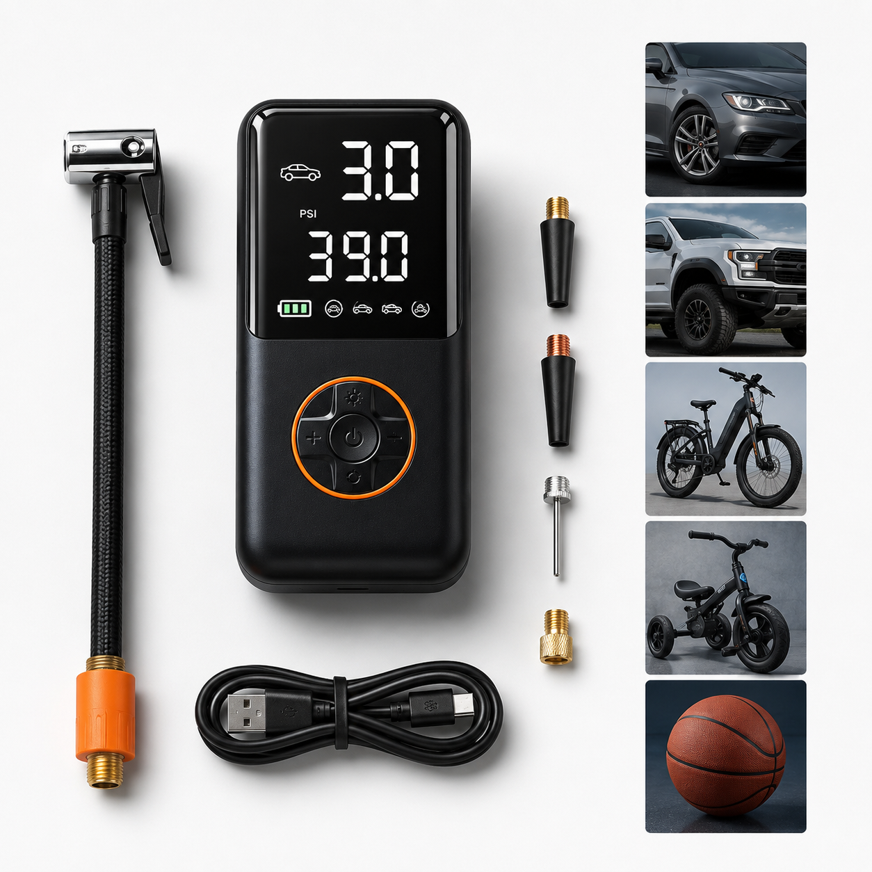 RideHero Portable Tire Inflator