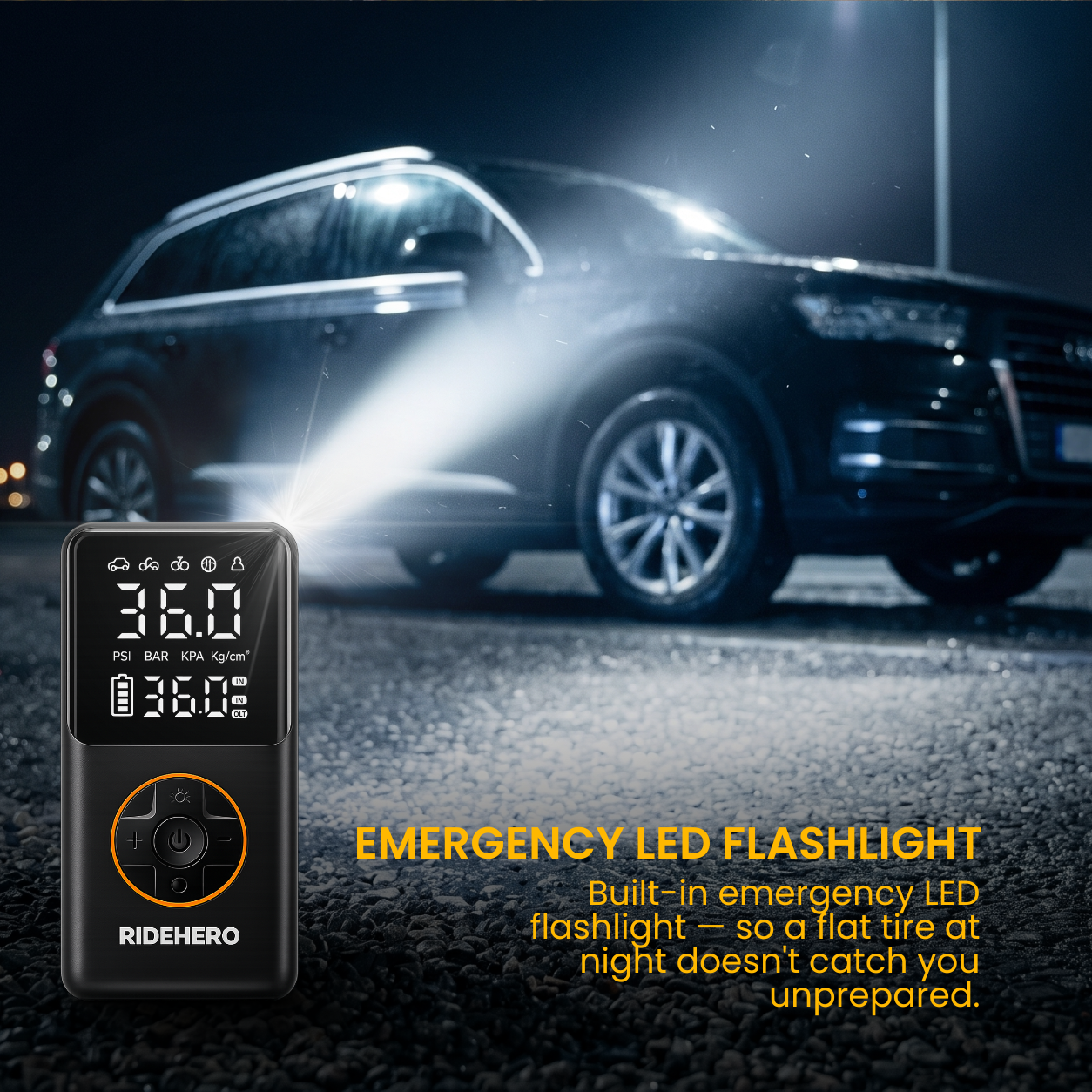 RideHero Portable Tire Inflator